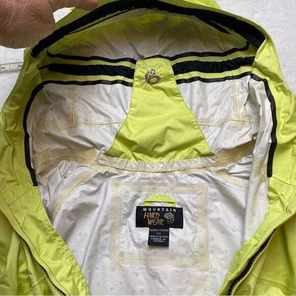 Mountain HardWear Yellow Conduit Silk Waterproof Jacket Size Small - Picture 7 of 16